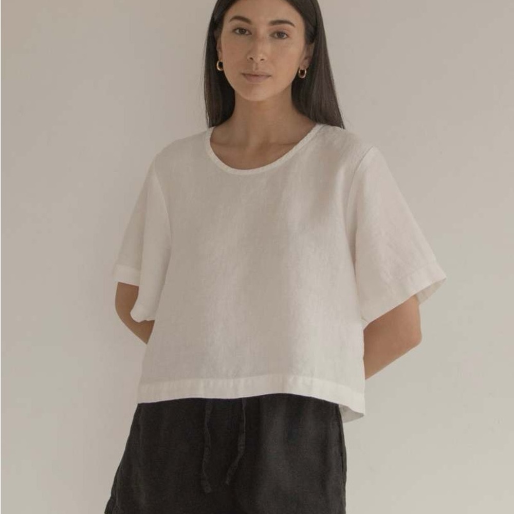 Gillian Stevens Aya Tee- Oatmeal